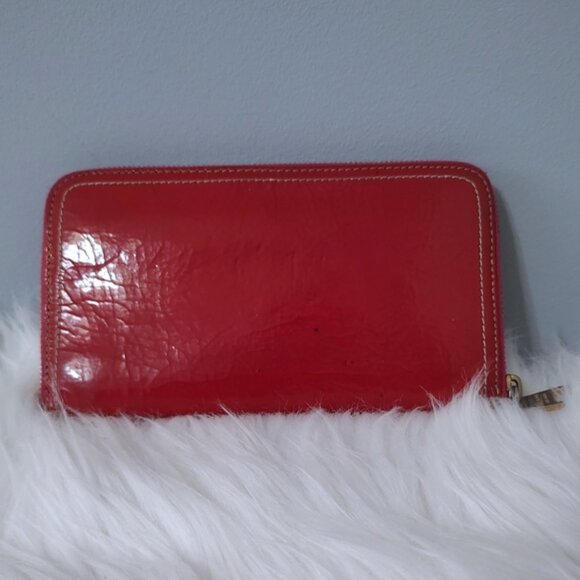 Prada patent leather zippy wallet pink/red EUC - Picture 5 of 10